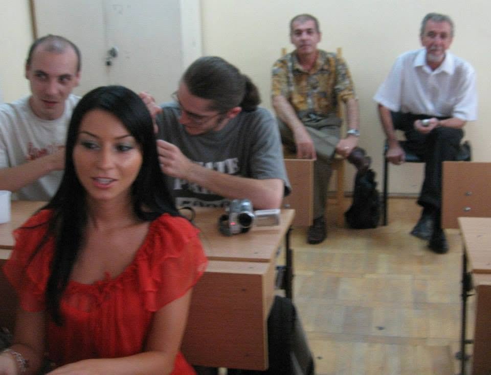 Ion Șinca la revedere cu foștii elevi, în sala de clasă